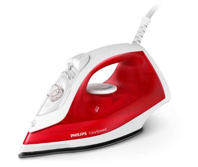 Philips EasySpeed Steam iron GC1742 40 2000W, Non Stick, CoS 25g, SOS 90g, Calc Clean, 220ml, Red Damaged package Fashion