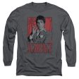 SCARFACE : TONY L\S ADULT T SHIRT 18\1 Charcoal XL Cheap