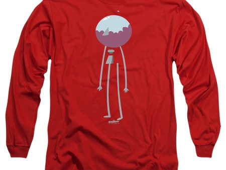 REGULAR SHOW : MINIMAL BENSON L\S ADULT T SHIRT 18\1 Red 2X Supply