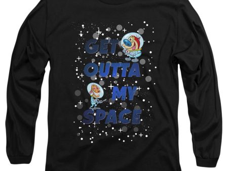 REN AND STIMPY : GET OUTTA MY SPACE L\S ADULT T SHIRT 18\1 Black 3X Online now