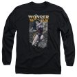 JUSTICE LEAGUE OF AMERICA : WONDER SLICE L\S ADULT T SHIRT 18\1 Black MD Online now